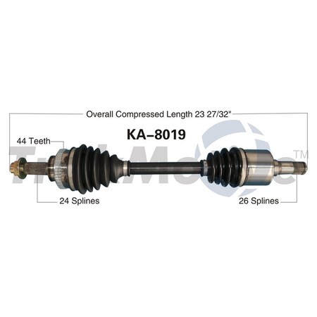 Surtrack Axle Cv Axle Shaft, Ka-8019 KA-8019
